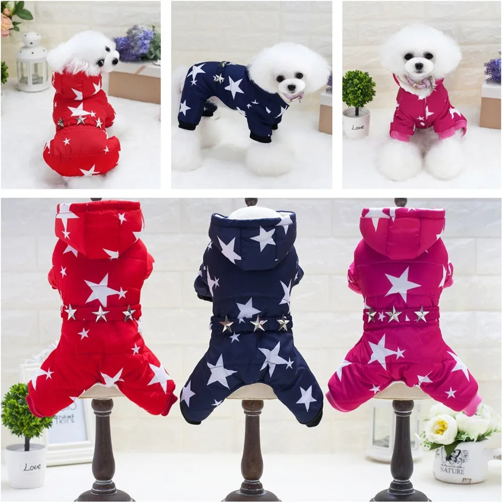 HOT Pet Dog Clothes Coat Winter Warm Outerwear Thicken Dog Costume Clothing Wadded Jacket Pet Cat Products Clothes For Dog Puppy
