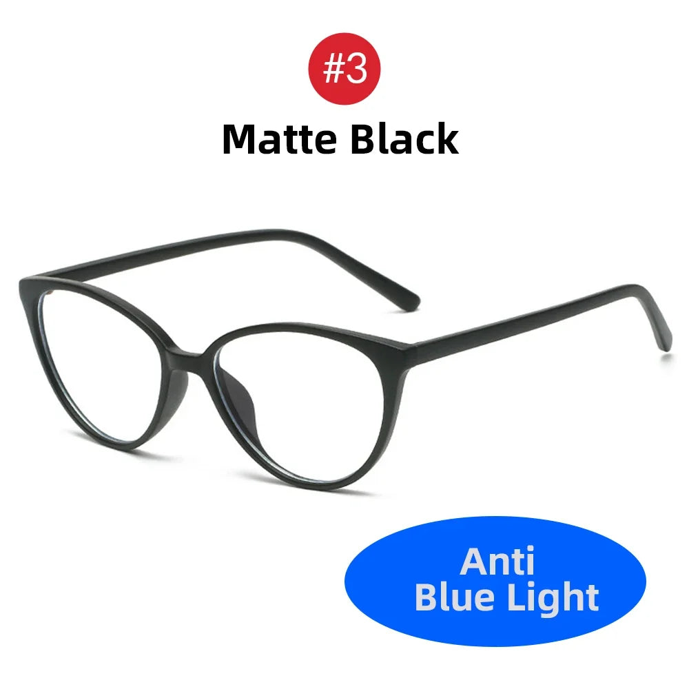 VIVIBEE Women Cat Eye Blue Light Blocking Glasses Office Computer Glasses Frame Female Leopard Ladies 2026 Fashion Goggles