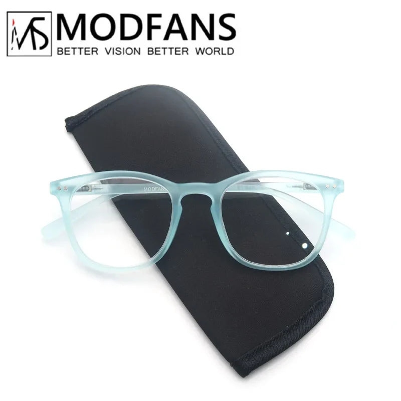 MODFANSR Reading Glasses Women Colorful Frame Readers Ladies Lightweight Flexible Spring Hinge Presbyopic Eyeglasses