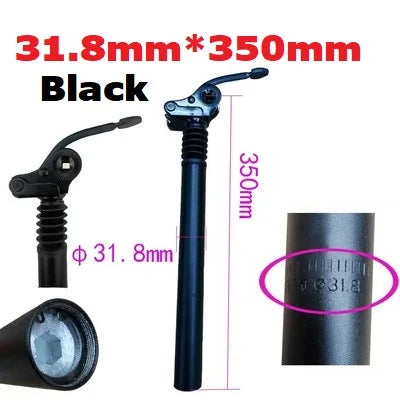 E-Bike Electric Folding Bike Shock Absorber Seat Post Alloy 25.4mm 27.2mm 28.6mm 31.8mm 33.9mm 34mm Folding Flipped Seat Post