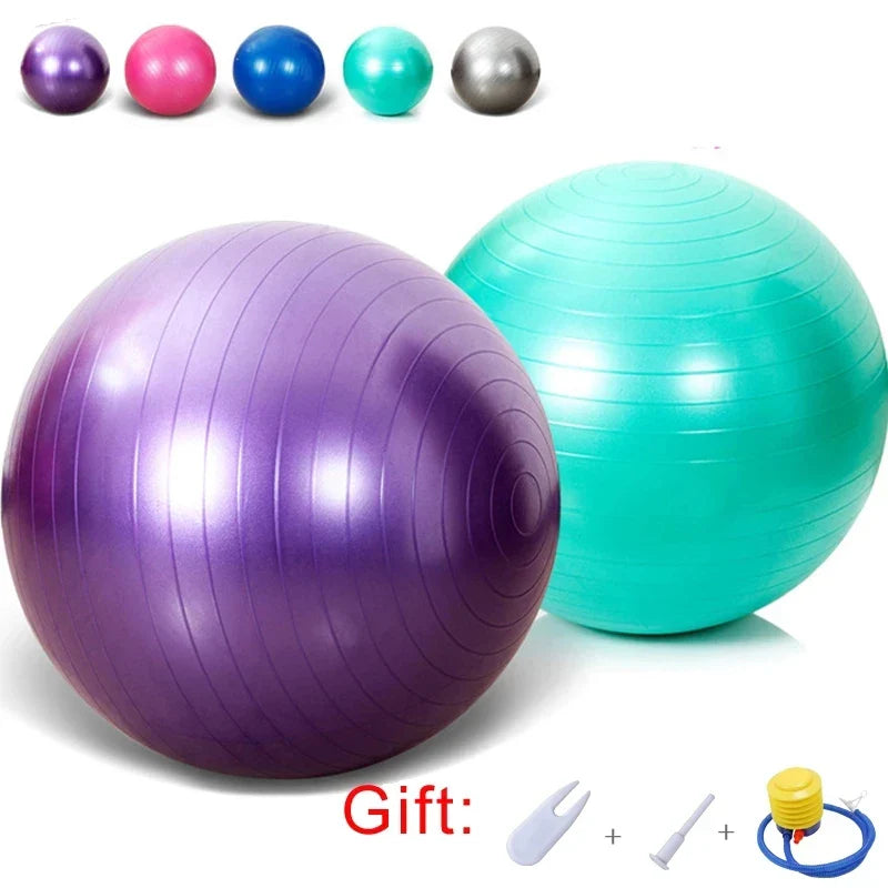 Pelota de yoga deportiva a prueba de explosiones de 55 cm con bomba, pelota suiza de equilibrio, estabilidad para gimnasio, fitness, pilates, ejercicio, masaje