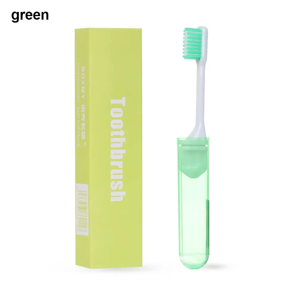 1Pc Soft Plastic Folding Toothbrush Outdoor Tooth Brush Useful Oral Cleaning Portable Business Trip Travel Camping Accessories