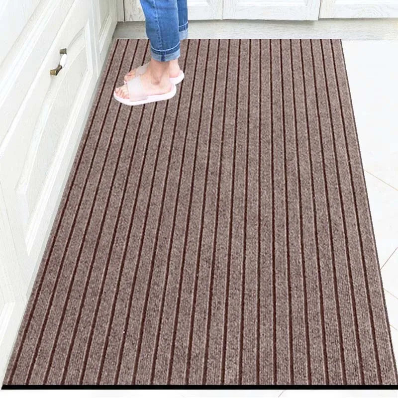 Large Long Thin Doormat for Entrance Door Outside Striped Red Gray Kitchen Area Rugs Non Slip Bedroom Carpet Door Floor Mat Grey