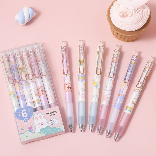 Set de Bolígrafos de Gel Dulce Conejo
