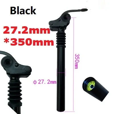 Electric Folding Bike E-Bike Shock Seatpost 25.4mm 27.2mm 28.6mm 31.8mm 33.9mm Bicycle Folding Flipped Shock Absorber Seat Post