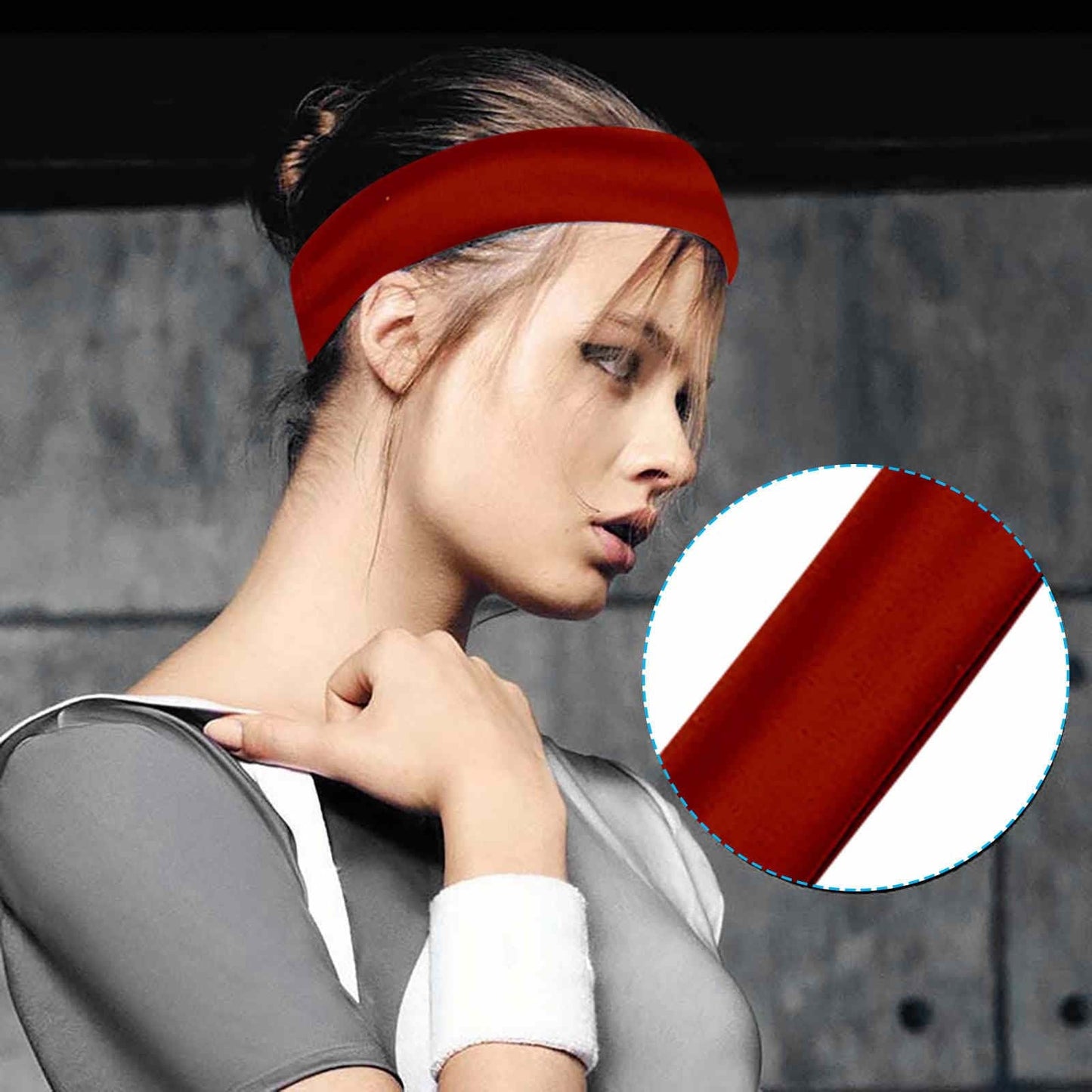 FlexFit Vibe Headband – Unisex Elastic Sports Hair Band for Fitness & Style