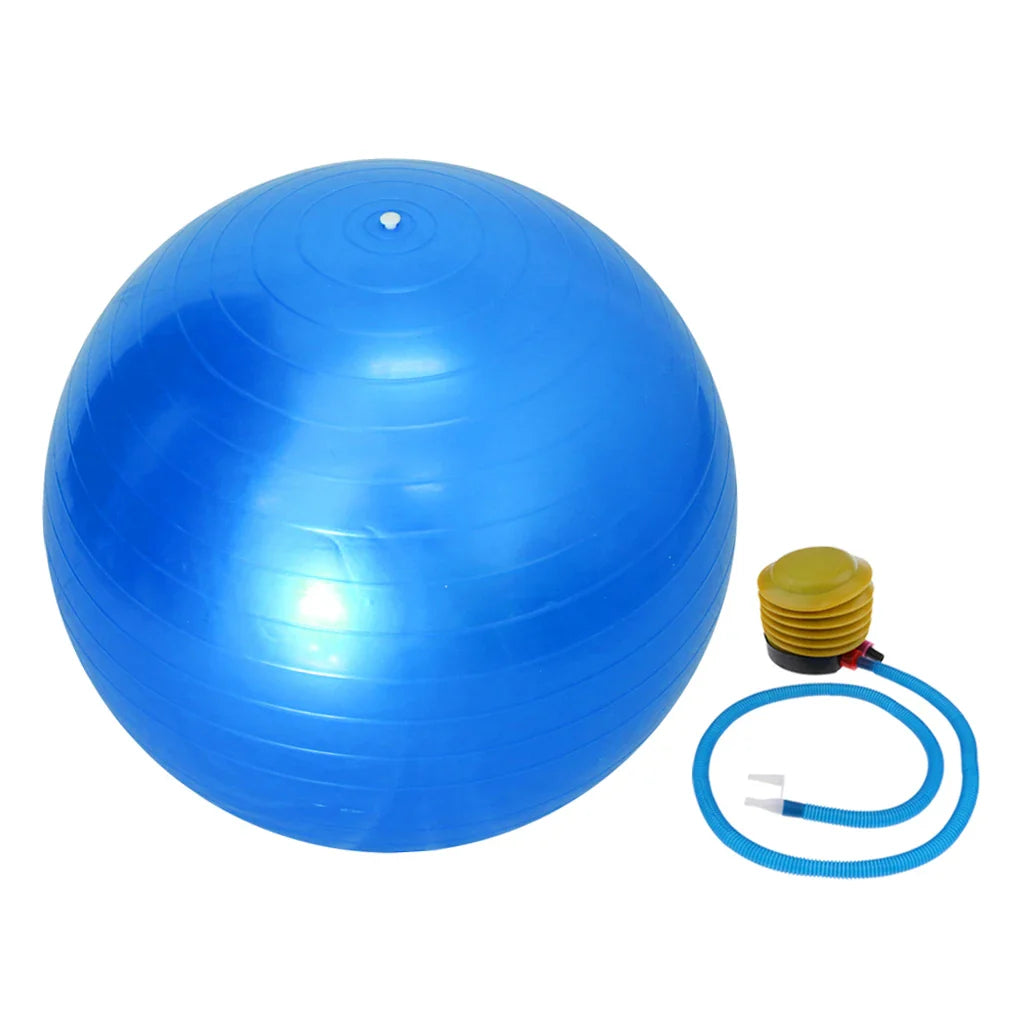 Pelota de yoga deportiva a prueba de explosiones de 55 cm con bomba, pelota suiza de equilibrio, estabilidad para gimnasio, fitness, pilates, ejercicio, masaje