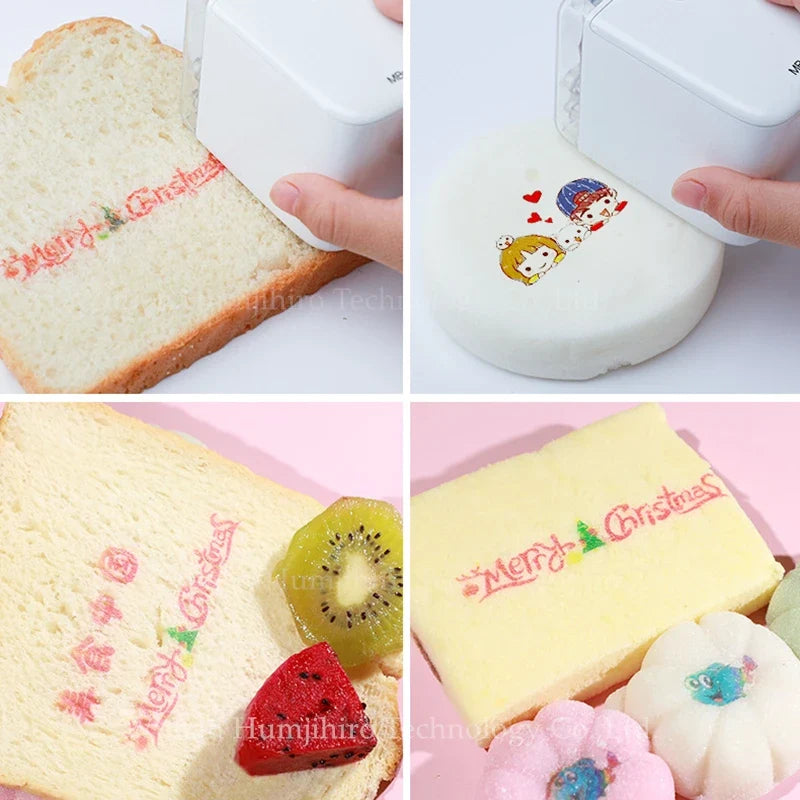 Edible Ink Printer Mobile Color Mini Handheld Printer Mbrush Portable Printers PrinCube Handheld Inkjet