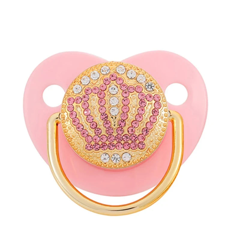 Baby Shower Gifts Baby Pacifier Rhinestone Pacifier Clips Princess