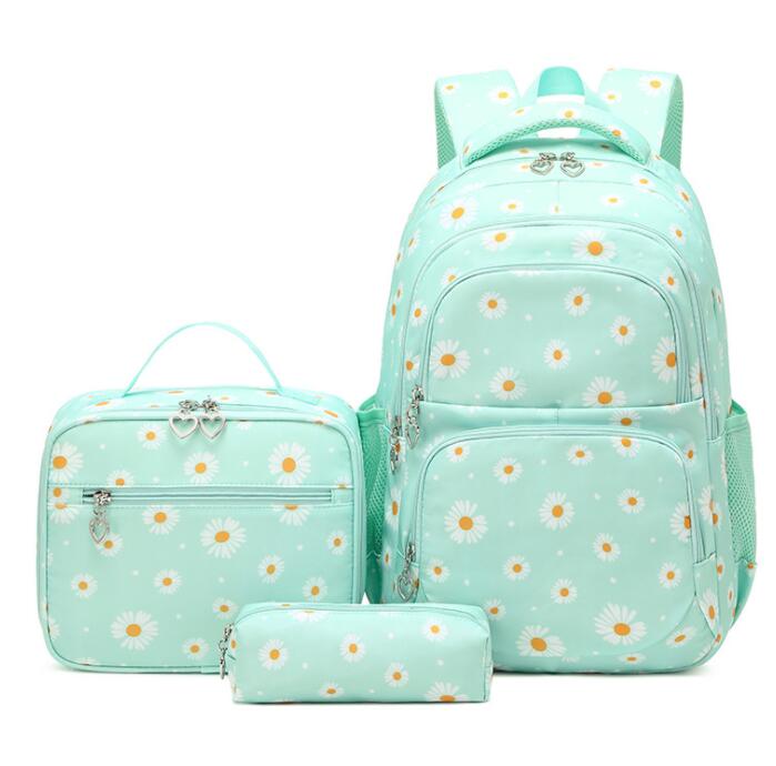 Mochila Escolar de Margarita, 3 Piezas/Set