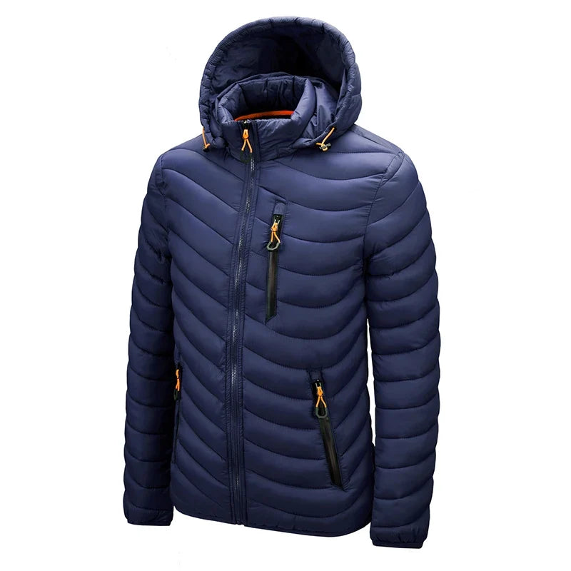 Warm Winter Jacket Men Windbreaker 2026 New Spring Hooded Soft Parkas Men's Fashion Casual High Quality Puffer Jacket Coat Male
