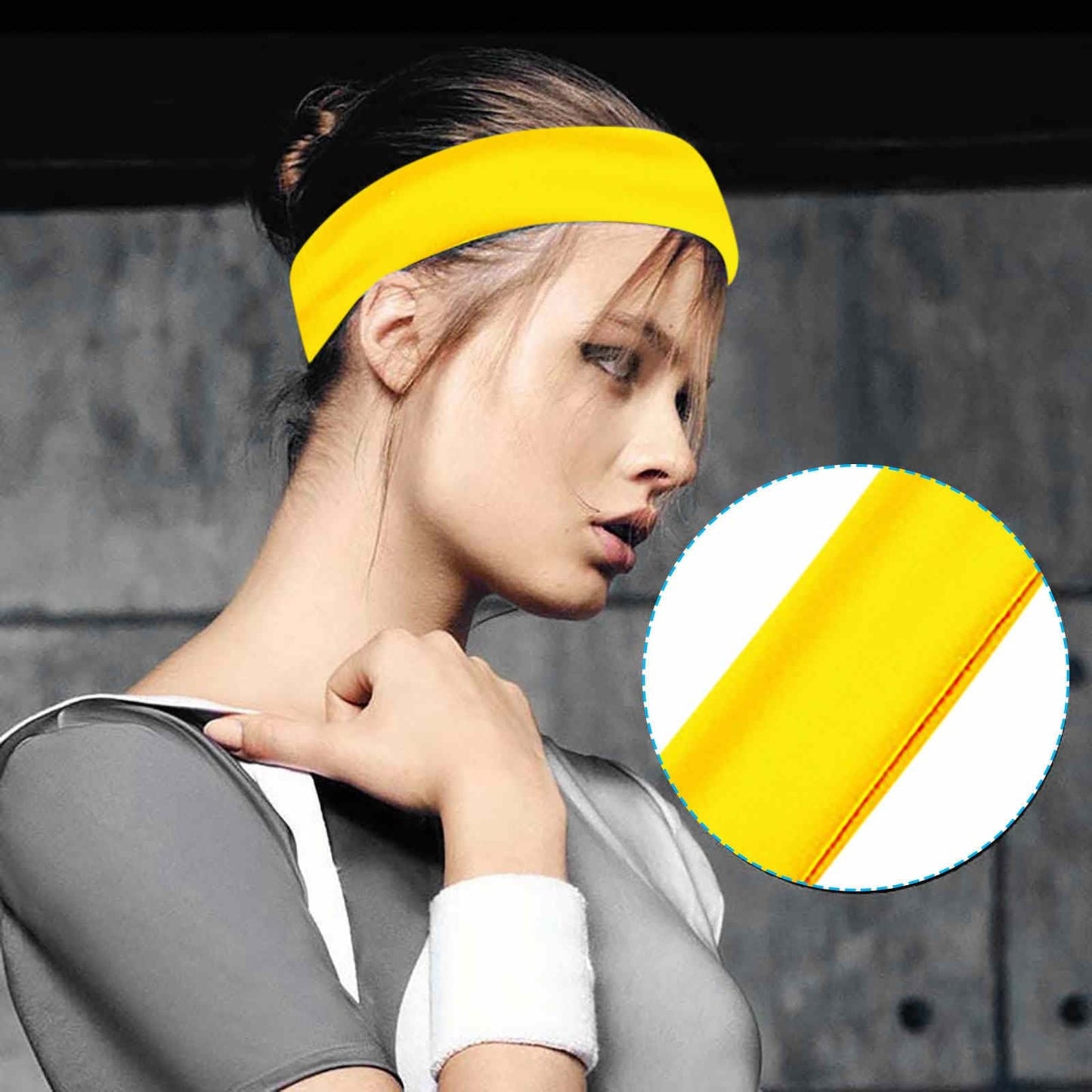 FlexFit Vibe Headband – Unisex Elastic Sports Hair Band for Fitness & Style