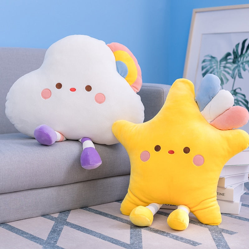 Nubes Arcoíris y Estrellas de Peluche