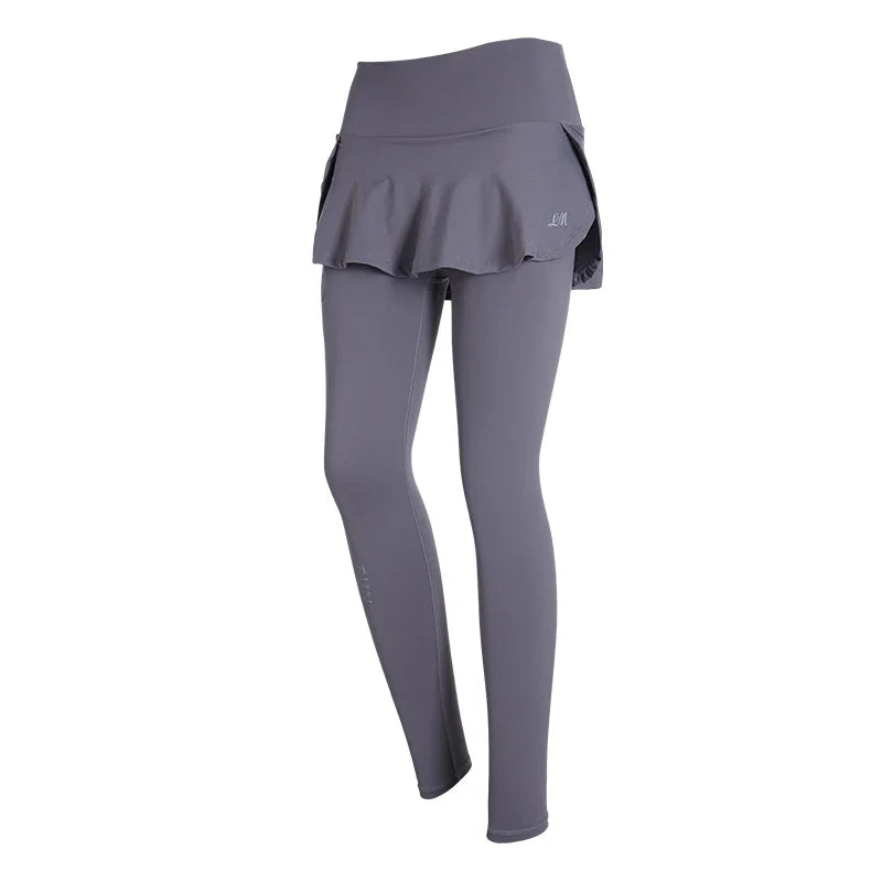 Mallas de falda de cintura alta para mujer