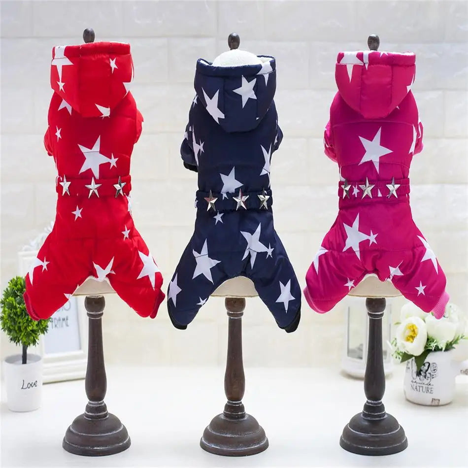 HOT Pet Dog Clothes Coat Winter Warm Outerwear Thicken Dog Costume Clothing Wadded Jacket Pet Cat Products Clothes For Dog Puppy