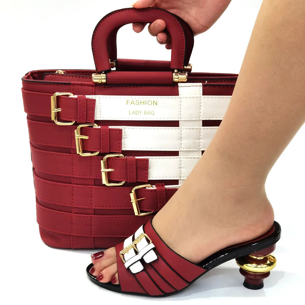 Zapatos y bolsos italianos a juego HOP1-25
