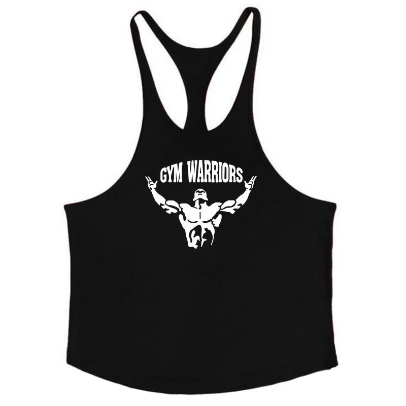 Camiseta Muscleguys sin mangas tipo tirantes finos para fitness