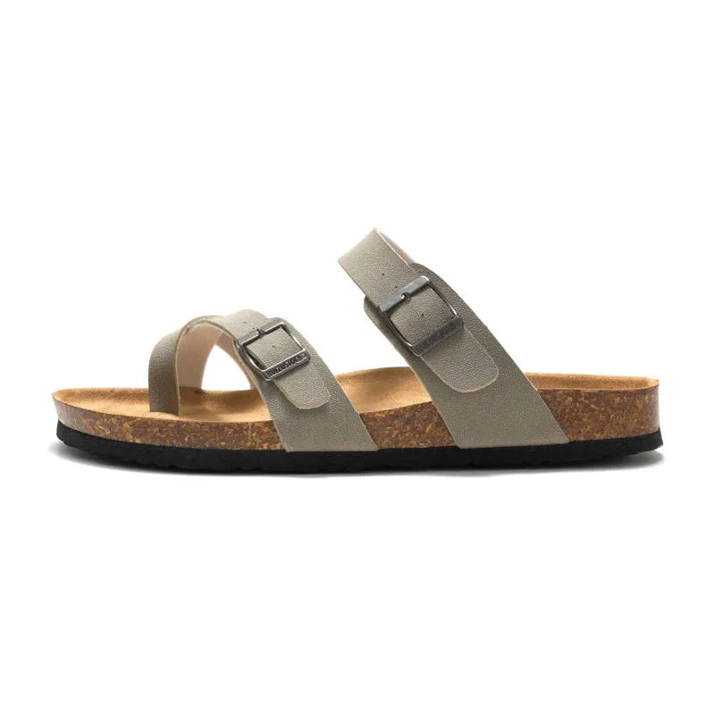 Nuevas zapatillas de corcho para hombre de verano, sandalias de moda para hombre para exteriores