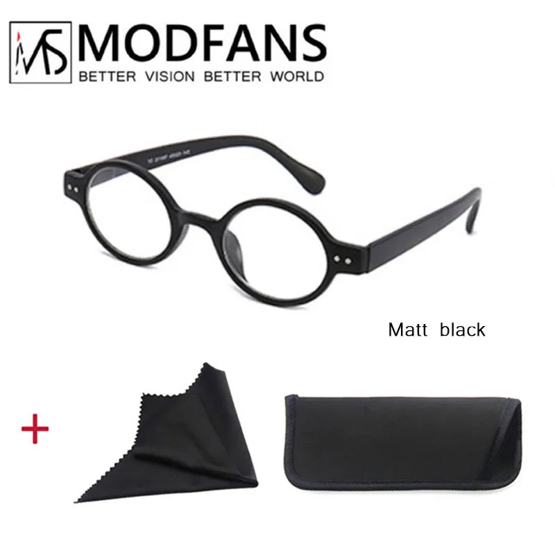 Women Round Classic Frame Presbyopic Glasses for Reading Men Reading Glasses Lightweight Spring Hinge with Diopter +1.0 to +4.0