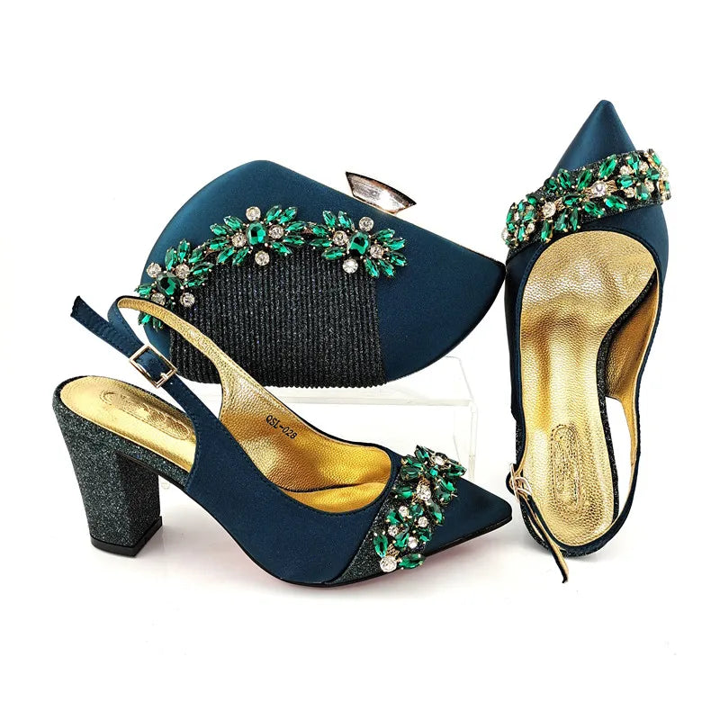 Zapatos italianos con bolsos a juego HYD1-66