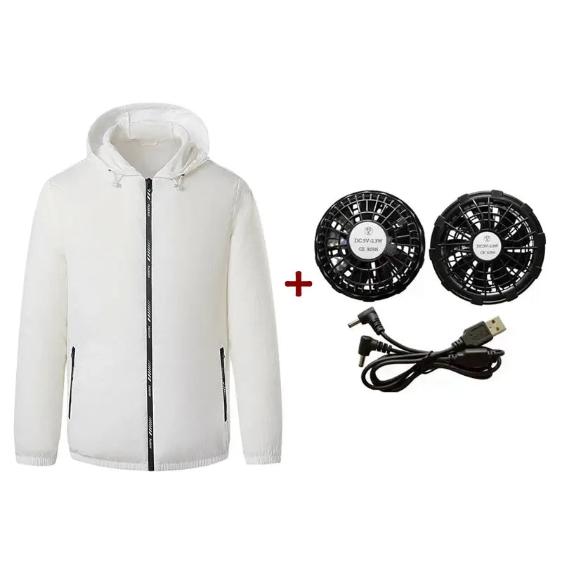 Summer Essentials Portable USB Electric Fan Cooling Jacket for Men