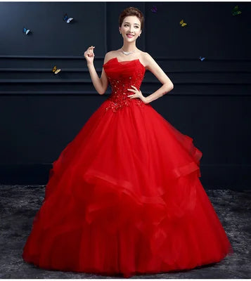 Vestidos de Quinceañera Fiesta de Gala Encaje Bordado Sin Tirantes Vestido de Fiesta Personalizado Vestido de Quinceañera Tallas Grandes Vestido de Quince Robe