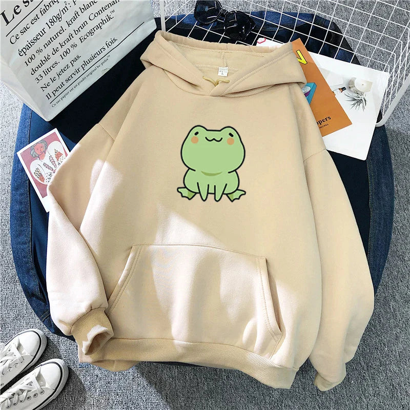 Sudadera con capucha de rana Kawaii