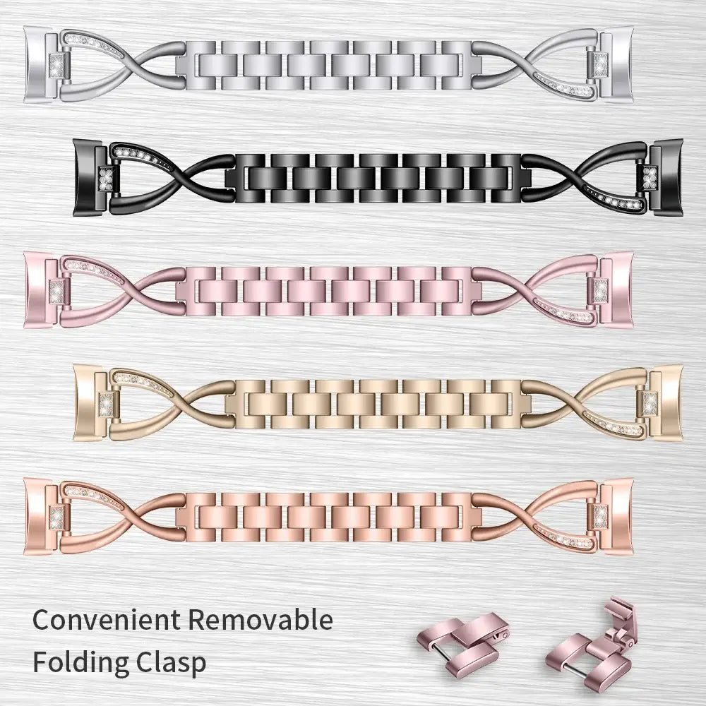 Fitbit Charge 5 & 6 Infinity-Link Stainless Steel Bracelet Band