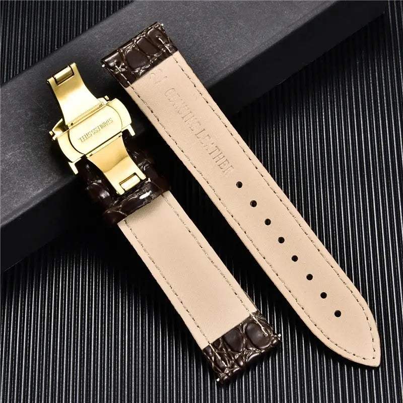 Huawei Watch & Watch GT Crocodile-Pattern Leather Clasp Band