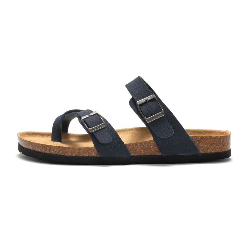 Nuevas zapatillas de corcho para hombre de verano, sandalias de moda para hombre para exteriores