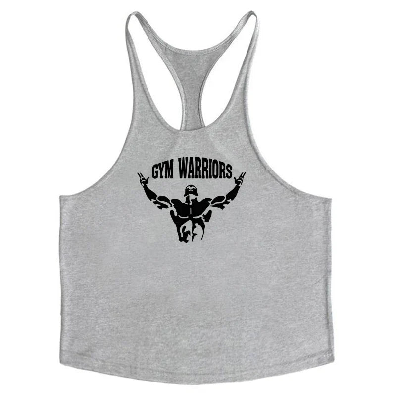 Camiseta Muscleguys sin mangas tipo tirantes finos para fitness