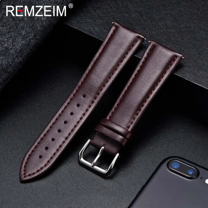 Ticwatch Leather Band - Durable Classic Design for Style