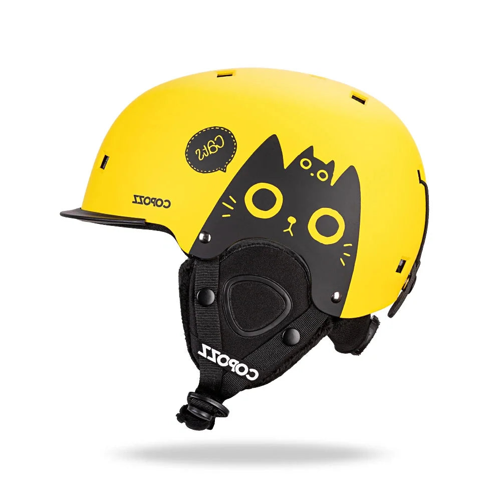 Kids Ski Helmet  Cartoons  Integrally Molded  Safety