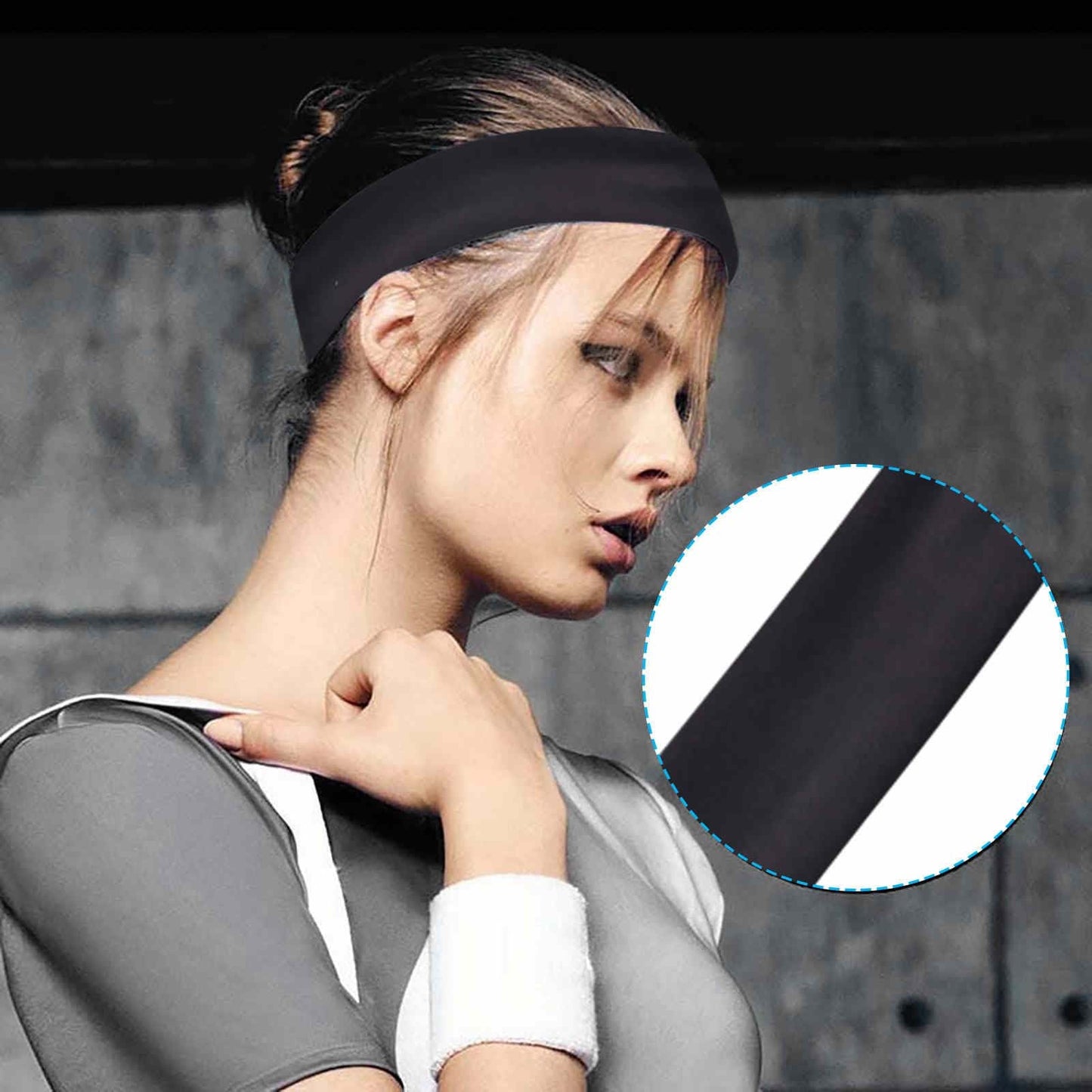 FlexFit Vibe Headband – Unisex Elastic Sports Hair Band for Fitness & Style