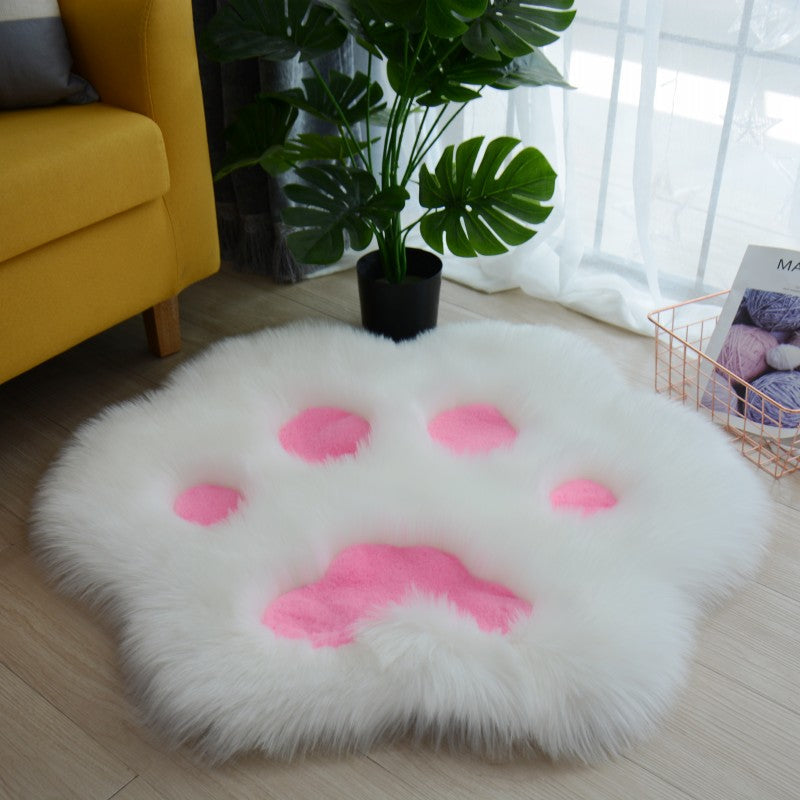 Alfombra de felpa de pata de gato