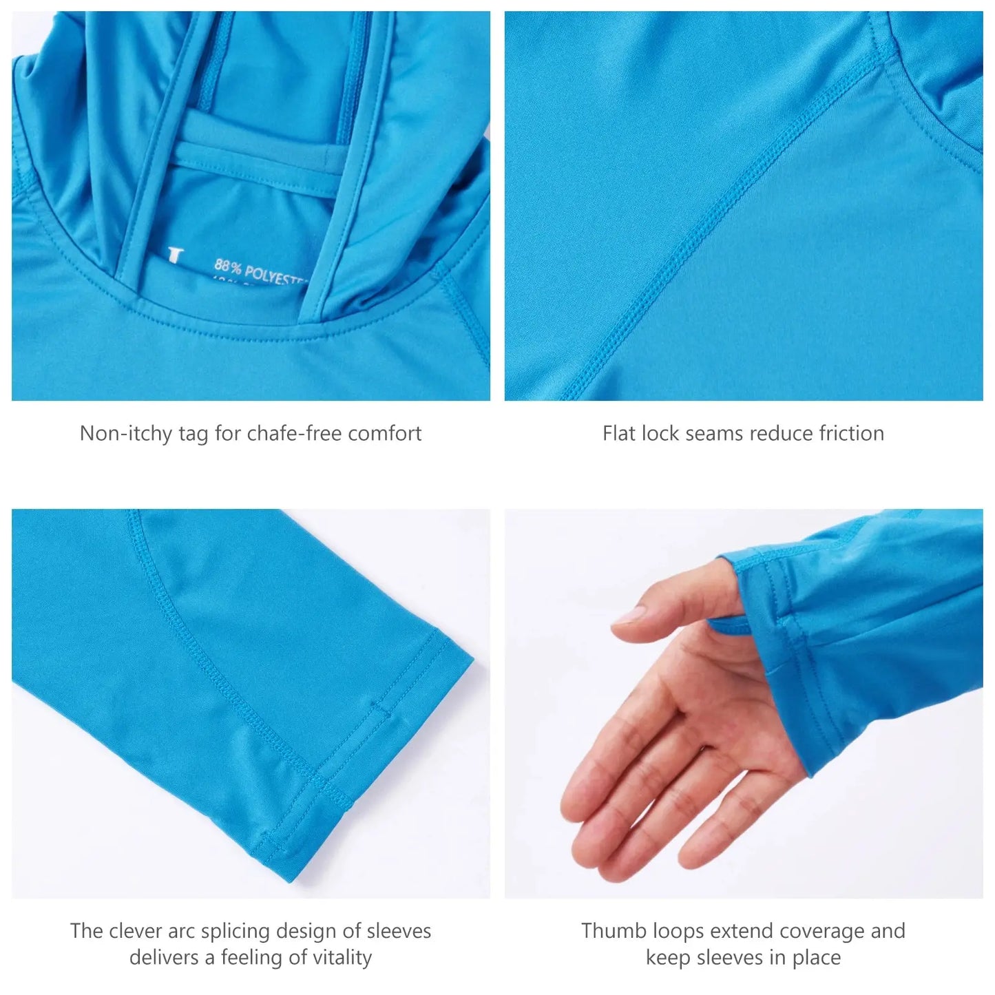 Youth Hooded Sun Shirt - UPF 50+ Protection