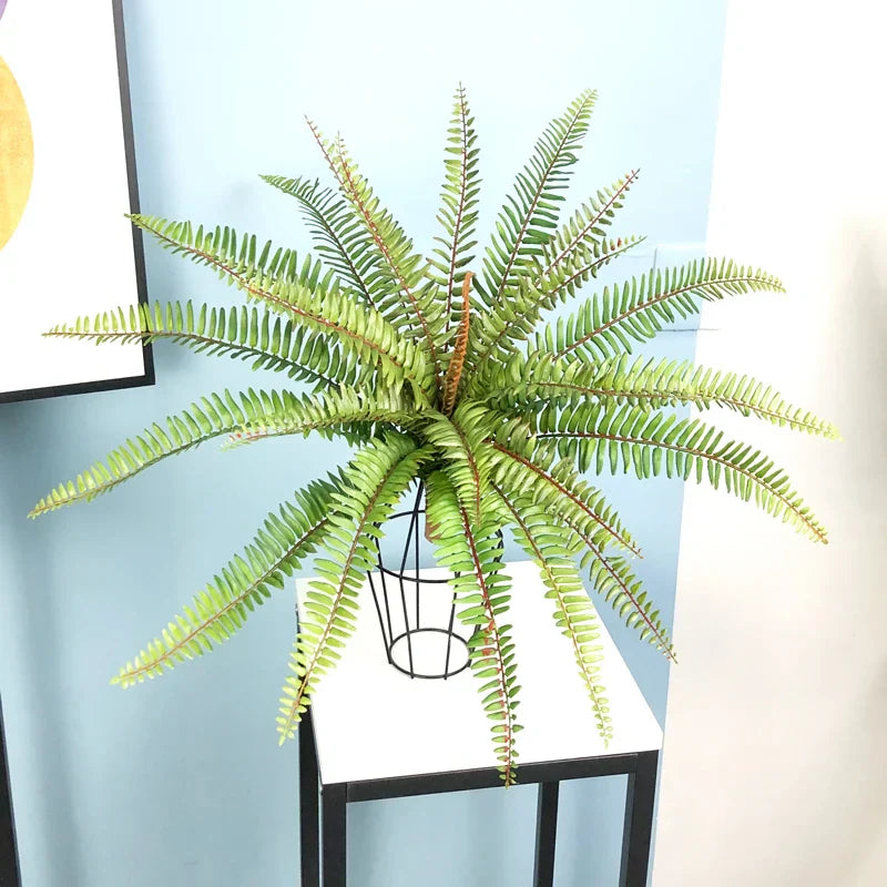 Dlight Decor 65cm Tropical Persian Palm Fern with Hanging Leaves