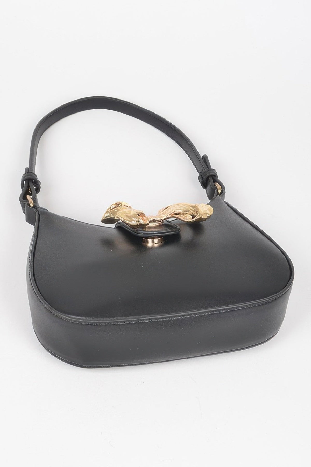 HANDBAG NOLITA Vegan Leather Small Hobo Metal Ribbon – BYMANYC ® New York