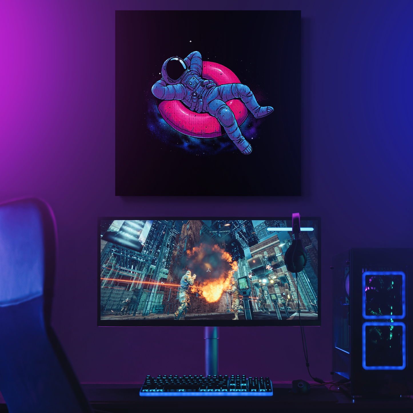 Astronaut Wall Canvas 1 Piece