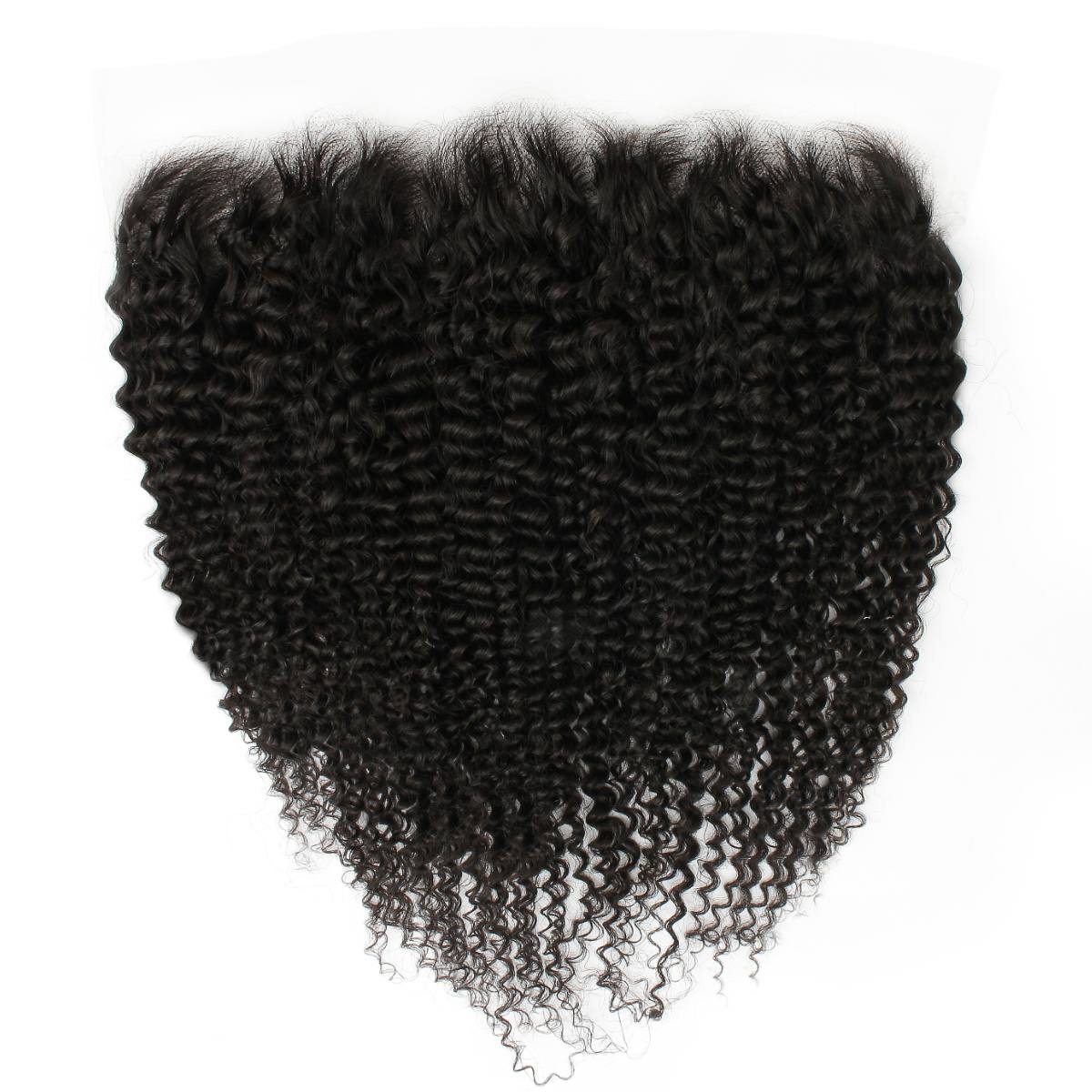 Frontal de cabello humano Jerry Curl 13x6 HD Lace