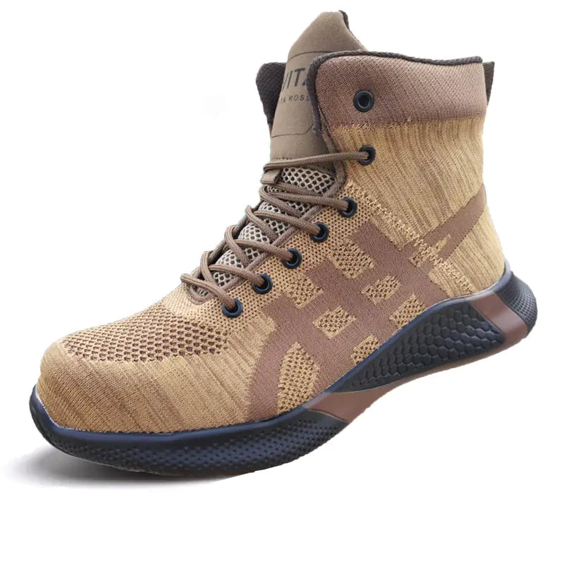 Men's Winter Plush Safety Work Boots - Warm & Breathable