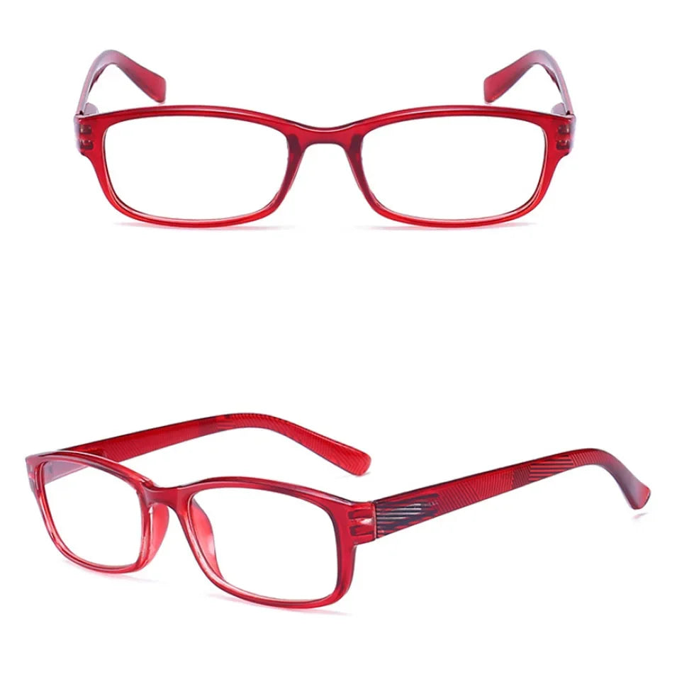 Fashion Reading Glasses Women Men Resin Eyewear Young Style design Square Frame Presbyopic Glasses 1 1.5 2 2.5 3 3.5 4
