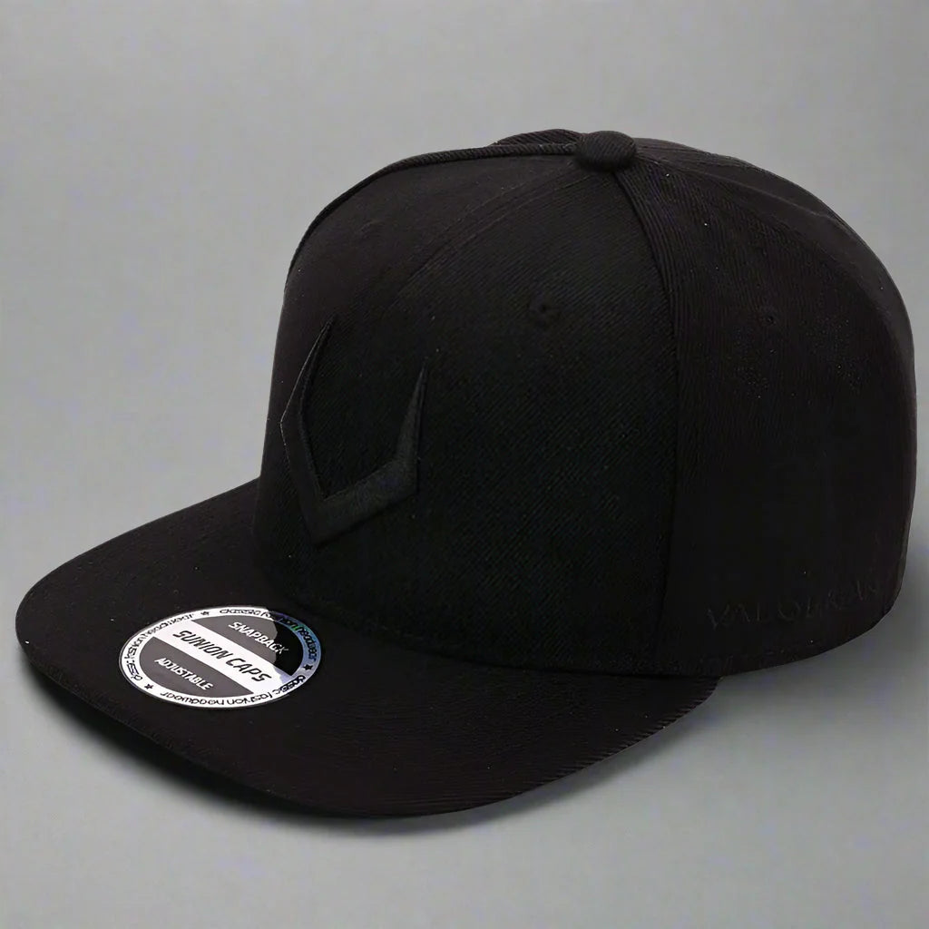 Gorra snapback unisex de lana gris