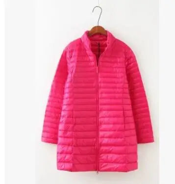 SEDUTMO Winter Down Jackets Women Long Ultra Light Duck Down Coat Slim Puffer Jacket  Autumn Parkas ED619