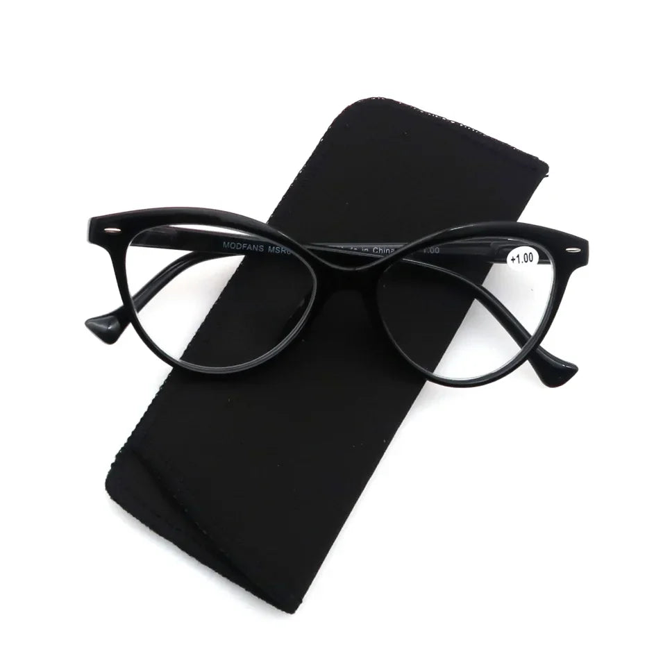Small face Women Reading Glasses Cat Eye Vintage Fashion Eyeglass Cateye Retro Clear Lens Ladies Ultralight Diopter +1.25 +2.0