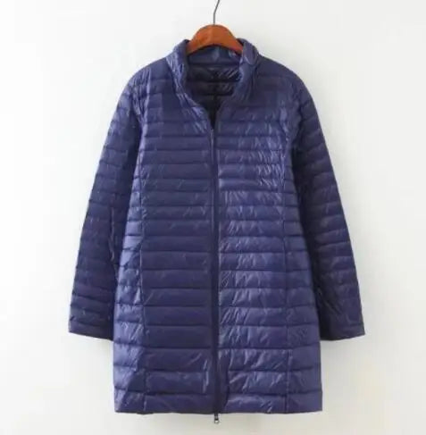 SEDUTMO Winter Down Jackets Women Long Ultra Light Duck Down Coat Slim Puffer Jacket  Autumn Parkas ED619
