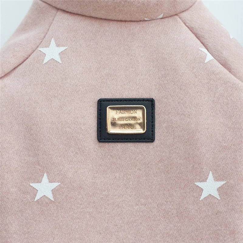 2026 New Brand Soft Pet Dog Clothes For Dog Puppy Cat Winter Warm Clothes Star Print Costume Coat chihuahua Cheap roupa cachorro