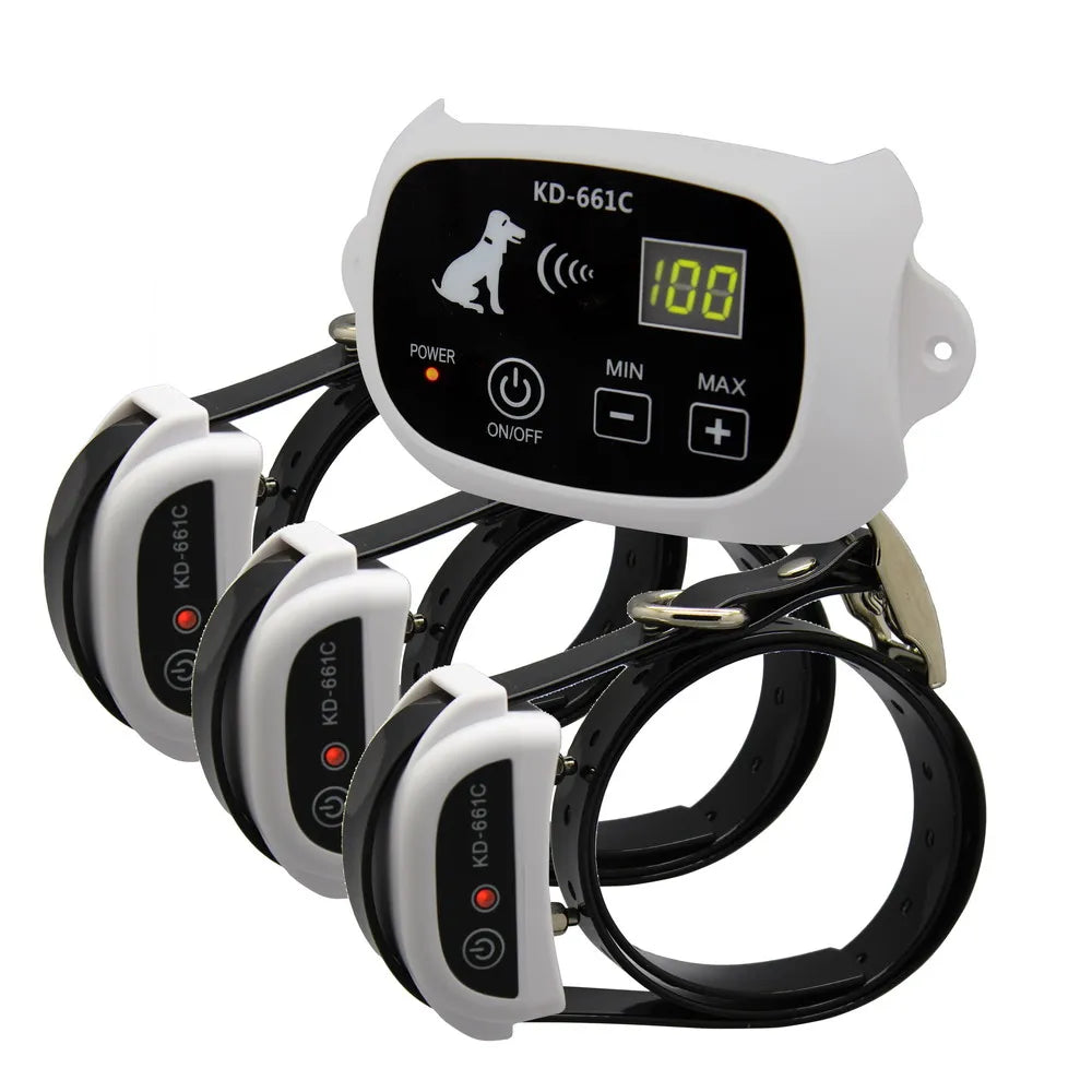 KPHRTEK KD-661C Waterproof Rechargeable Wireless Electronic Pet Fence System 1/2 DOG White Green Drop Shipping