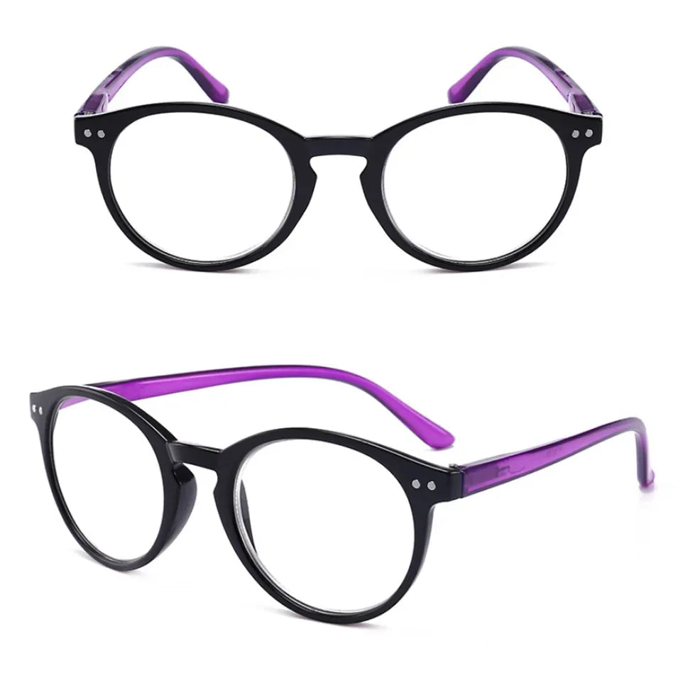 Retro reading Glasses Women Men Round Resin Eyewear Young Style design Square Frame Presbyopic Glasses 1 1.5 2 2.5 3 3.5 4