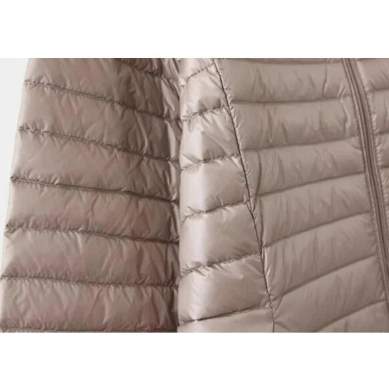 SEDUTMO Winter Down Jackets Women Long Ultra Light Duck Down Coat Slim Puffer Jacket  Autumn Parkas ED619